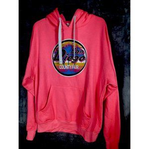 San Diego California Womens Adult Size XL Pink Pullover Hoodie Sweatshirt
